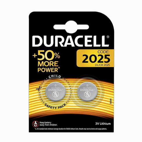 2x Duracell CR2025 Battery DL2025 BR2025 150 mAh Lithium Coin Cell 3V - TradeNRG UK - 2x Duracell CR2025 Battery DL2025 BR2025 150 mAh Lithium Coin Cell 3V - TradeNRG UK