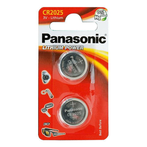2x Panasonic CR2025 Battery BR2025 Lithium Button Coin Cell 3V Battery - TradeNRG UK - 2x Panasonic CR2025 Battery BR2025 Lithium Button Coin Cell 3V Battery - TradeNRG UK