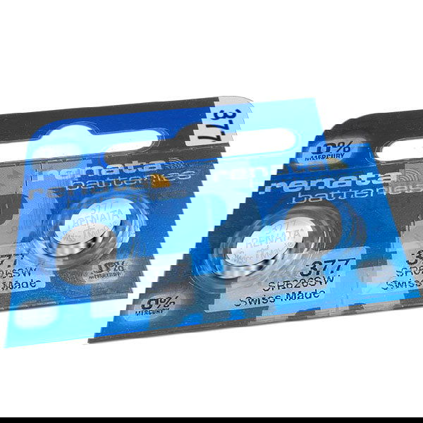 2x Renata 377 Watch Battery Swiss Made Coin Cell Silver SR626SW 1.55V - TradeNRG UK - 2x Renata 377 Watch Battery Swiss Made Coin Cell Silver SR626SW 1.55V - TradeNRG UK