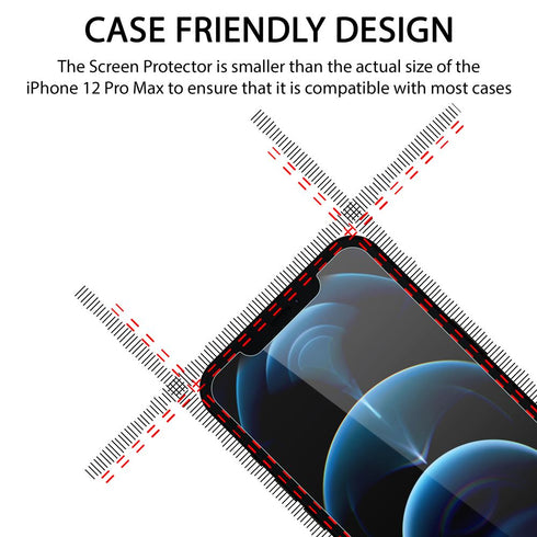 2x Screen Protector for iPhone 12 Pro Max 6.7 Inch Tempered Glass Film - TradeNRG UK - 2x Screen Protector for iPhone 12 Pro Max 6.7 Inch Tempered Glass Film - TradeNRG UK