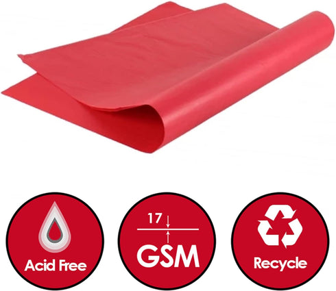 30 Sheets Red Tissue Paper, Valentine's Day Gift Wrap, Christmas Day Wrapping Paper, Large Size 20 X 30" Wrapping for Art Craft & Packing Decorative Sketch and Cutting Paper - TradeNRG UK - 30 Sheets Red Tissue Paper, Valentine's Day Gift Wrap, Christmas Day Wrapping Paper, Large Size 20 X 30" Wrapping for Art Craft & Packing Decorative Sketch and Cutting Paper - TradeNRG UK