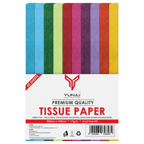 30pk Coloured Tissue Paper for Wrapping Gifts Eco Friendly 50cm x 75cm - TradeNRG UK - 30pk Coloured Tissue Paper for Wrapping Gifts Eco Friendly 50cm x 75cm - TradeNRG UK