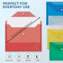 iSOUL A4 Plastic Wallets, 10 Pack Heavy Duty Plastic Popper Document Folders