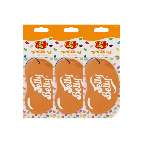 Jelly Belly Tangerine 2D Paper Hanging Car Air Freshener - Tangy Citrus Scent for Car, Home & Office