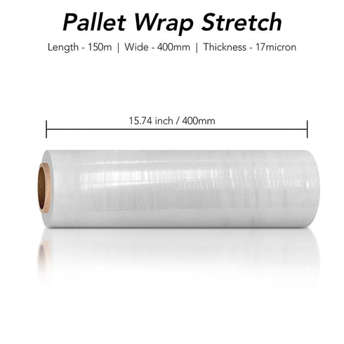 40cm x 150m Pallet Wrap Stretch Wrap Rolls Film Clear - TradeNRG UK - 40cm x 150m Pallet Wrap Stretch Wrap Rolls Film Clear - TradeNRG UK