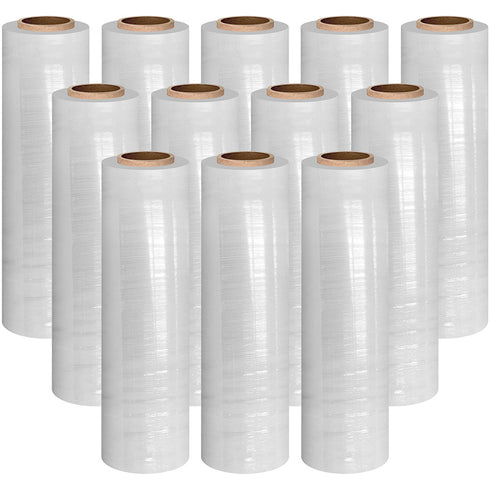 40cm x 250m Pallet Wrap Stretch Wrapping Film Rolls Clear - TradeNRG UK