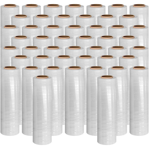 40cm x 300m Pallet Wrap Stretch Wrap Packaging Rolls Film Clear - TradeNRG UK