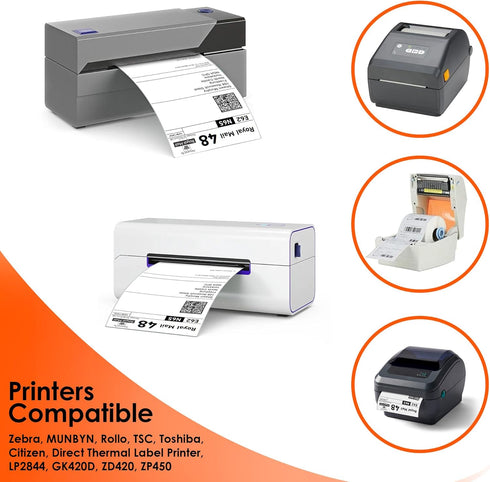 iSOUL 4X6 Direct Thermal Printer Labels 5 Rolls 100mmx150mm 2500 Labels, 5 Rolls
