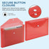 iSOUL A4 Plastic Wallets, 10 Pack Heavy Duty Plastic Popper Document Folders