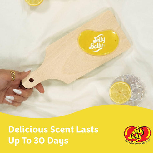 Jelly Belly Lemon Drop 2D Paper Jelly Bean Hanging Air Freshener – Zesty Lemon Scent for Car, Home & Office