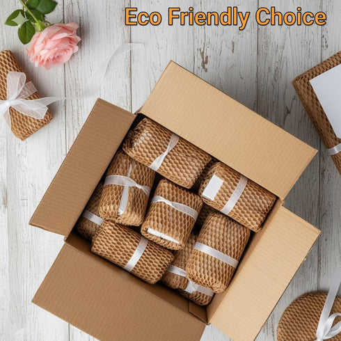 Paper Bubble Wrap Cushioning Roll, Packing Paper for Moving House, Shipping and Gift Wrapping - Sustainable Packaging Materials for Moving Boxes and Fragile Gift Bubble Wrap Alternative Brown 50cmx30M
