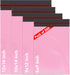 500 Mixed Size Baby Pink Mailing Bags Self Seal 4 Size Strong Poly Plastic Envelopes