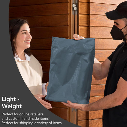 65 Mixed Grey Parcel Postage Mailing Bags 4 Sizes 10x14, 9x12, 6x9, 5x7 Assorted - TradeNRG UK