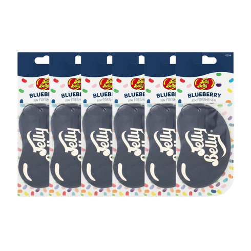 Jelly Belly Blueberry 2D Paper Hanging Air Freshener – Sweet Blueberry Scent for Car, Home & Office