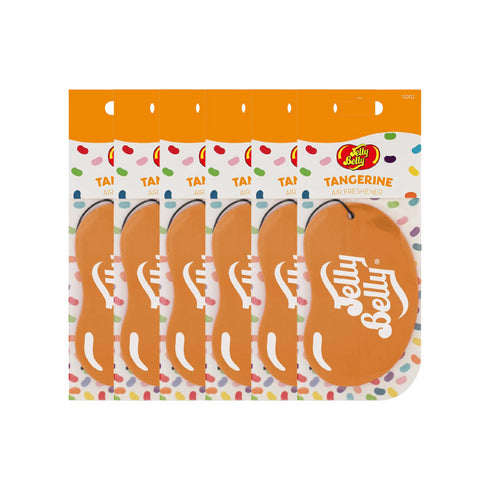 Jelly Belly Tangerine 2D Paper Hanging Car Air Freshener - Tangy Citrus Scent for Car, Home & Office