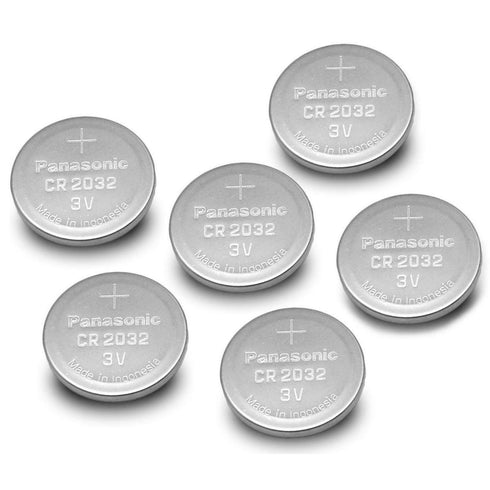 6 X Panasonic CR2032 3V Battery Lithium Coin Cell DL/BR 2032 Car Key Batteries - TradeNRG UK