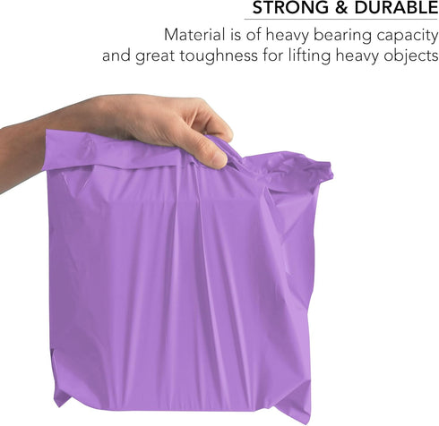 500 Mixed Size Purple Mailing Bags Self Seal 4 Size Strong Plastic Envelopes