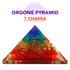 7 Seven Chakra Orgone Pyramid Reiki Healing Chakra Balancing Energy - TradeNRG UK
