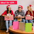 10 Pcs Small Brown Paper Party Bags with Handles Colourful Paper Gift Bags for Kids Parties Weddings Birthdays Baby Showers Xmas and Sweets 18x22x8cm Kraft Bags