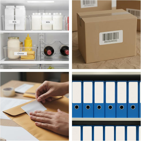 iSOUL Direct Thermal Labels, 50mm x 25mm Self-Adhesive Perforated UPC Barcode FBA Labels Stickers Compatible with Rollo, Zebra, MUNBYN, Toshiba, Citizen, Eltron Printers, 1 Roll