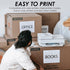 A4 Labels 4 Per Sheet, 20 Sheets 80 Sticky Label, Address Labels, Printer Labels, iSOUL Self Adhesive Printable A4 Sticker Paper for Printing, Laser Labels Stickers