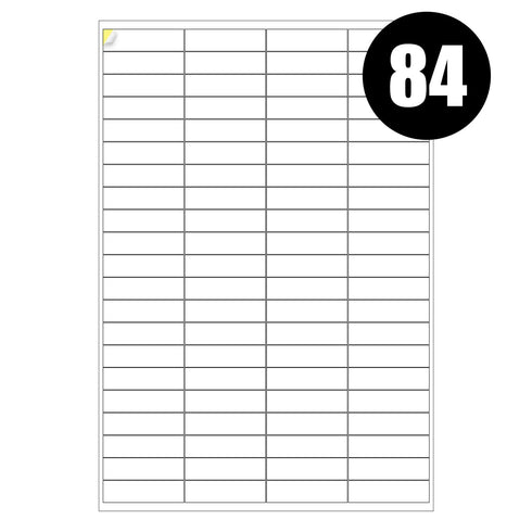 A4 Address Labels Stickers Self-Adhesive 1 To 84 Postage Labels Per Sheet - TradeNRG UK