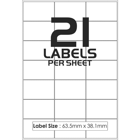 A4 Address Labels Stickers Self-Adhesive 1 To 84 Postage Labels Per Sheet - TradeNRG UK