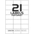 A4 Address Labels Stickers Self-Adhesive 1 To 84 Postage Labels Per Sheet - TradeNRG UK