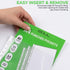 iSOUL A4 Plastic Value Punched Punch Pockets, 11 Hole Heavy Duty File Binder Pockets, 40 Micron Punched Pockets for Documents Folders Filling Plastic Wallets 200 Sleeves