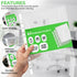 iSOUL A4 Plastic Value Punched Punch Pockets, 11 Hole Heavy Duty File Binder Pockets, 40 Micron Punched Pockets for Documents Folders Filling Plastic Wallets 200 Sleeves