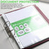 iSOUL A4 Plastic Value Punched Punch Pockets, 11 Hole Heavy Duty File Binder Pockets, 40 Micron Punched Pockets for Documents Folders Filling Plastic Wallets 200 Sleeves