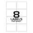 A4 Sticky Paper - 8 Labels Per Sheet - 105mm x 74mm - TradeNRG UK
