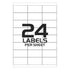 Address Labels Self Adhesive 24 Printer Labels per Sheet - 63.5 X 33.9 mm - TradeNRG UK