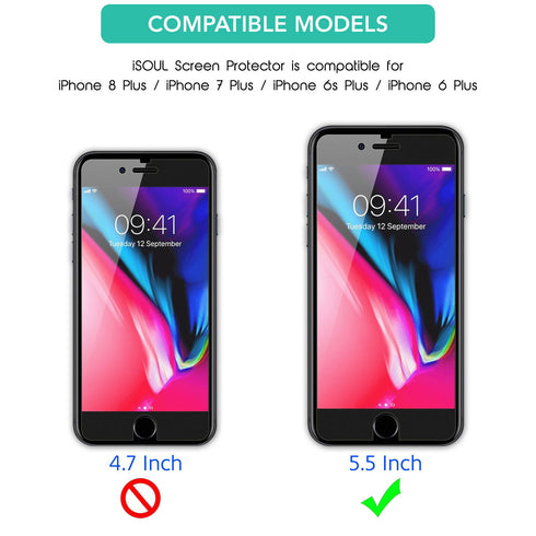 All Pack iPhone 8 Plus / 7 Plus / 6S Plus / 6 Plus Screen Protector Tempered Glass - TradeNRG UK