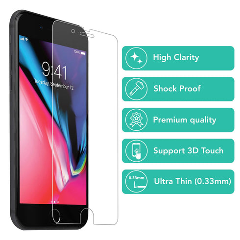 All Pack iPhone 8 Plus / 7 Plus / 6S Plus / 6 Plus Screen Protector Tempered Glass - TradeNRG UK