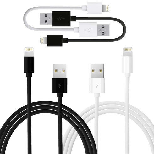 Apple USB Sync Charge Data Lead iPhone Lightning Cable 10 CM 1 M 2M 3M - TradeNRG UK