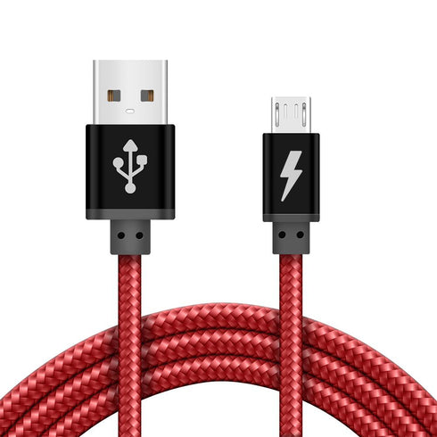 Best Quality Braided Micro USB Cable for Data Sync and Charging - TradeNRG UK