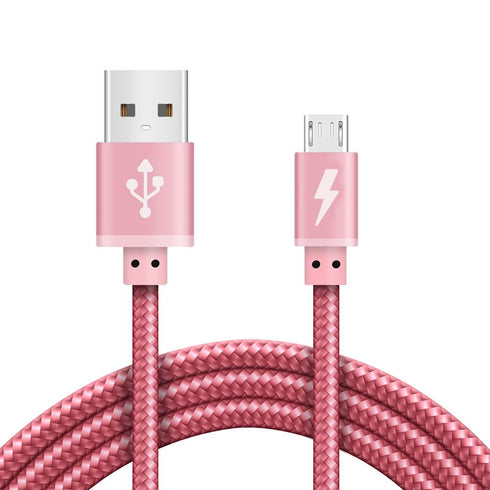 Best Quality Braided Micro USB Cable for Data Sync and Charging - TradeNRG UK