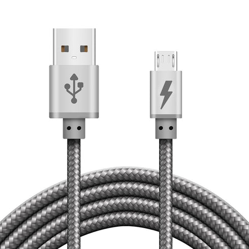 Best Quality Braided Micro USB Cable for Data Sync and Charging - TradeNRG UK