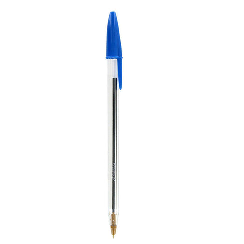 Bic Cristal Medium Ball Pens Bic Crystal Biros Black Blue Red Ballpoint Pen - TradeNRG UK