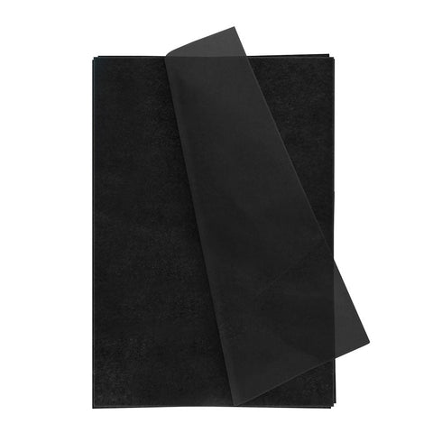 Black Acid-Free Tissue Paper 50cm x75cm Large Gift Wrap Eco Friendly - TradeNRG UK