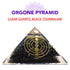 Black Tourmaline Clear Quartz Orgone Pyramid Chakra Balancing Reiki - TradeNRG UK