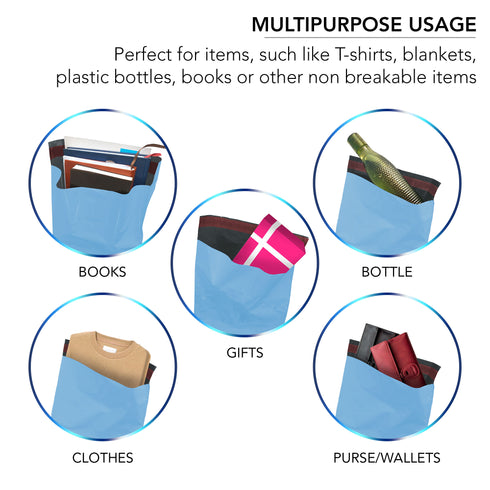 iSOUL Poly Mailer Bags 12x16 Self-Seal, Shipping Post Bag Envelopes 50 Pack Blue