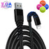 Braided Lightning Cable USB Heavy Duty Charger Charging Data Lead For iPhone's - TradeNRG UK