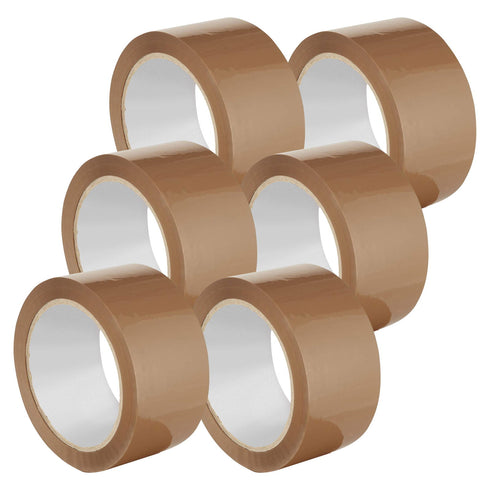 Brown Packing Tape Stong Fragile Tape and Clear Roll Packing Boxes 48mm X 66m - TradeNRG UK