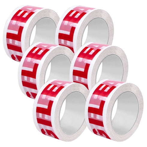 Brown Packing Tape Stong Fragile Tape and Clear Roll Packing Boxes 48mm X 66m - TradeNRG UK