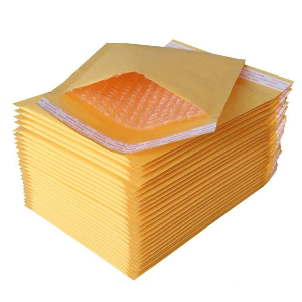 Bubble Envelope Mailer, Gold, 110mm x 165mm, All Pack - TradeNRG UK