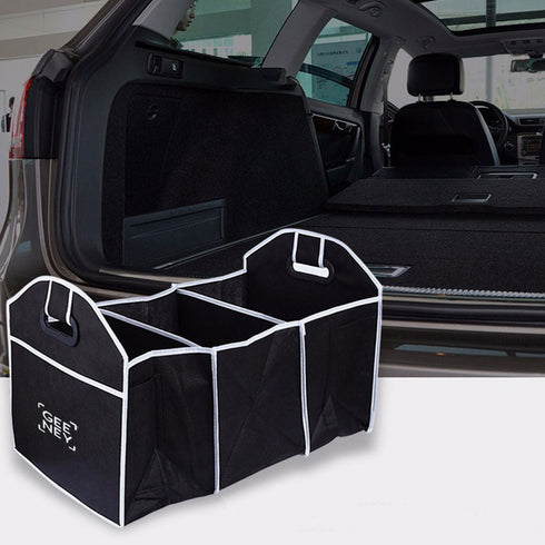 Buy Latest High Quality 2 in 1 Car Boot Storage Organiser - Black Color - TradeNRG UK