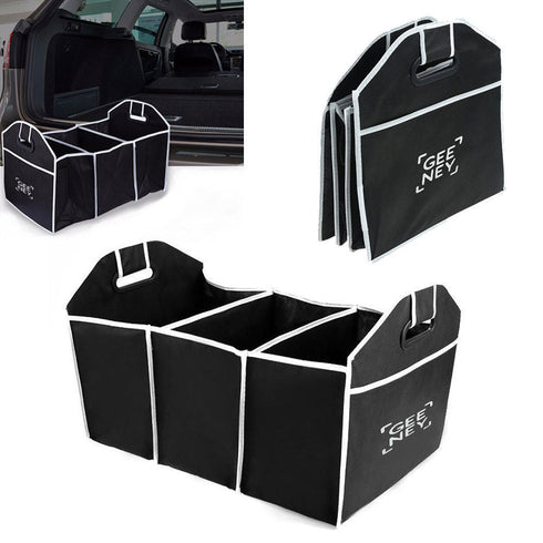 Buy Latest High Quality 2 in 1 Car Boot Storage Organiser - Black Color - TradeNRG UK