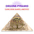 Clear Rose Quartz Amethyst Orgone Pyramid Reiki Chakra Aura Balancing - TradeNRG UK
